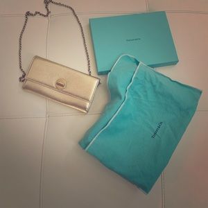 Tiffany & Co Metallic Gold Wallet Brand New..